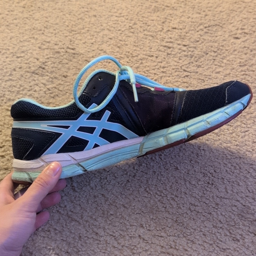 ASICS Gel Craze S383N dark navy shoes Size 9.5 - Picture 6 of 9